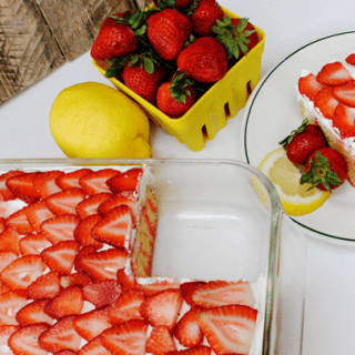 A Really Delightful Easy To Make Strawberry Lemonade Poke Cake