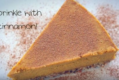 Thumbnail for A Pumpkin Pie Cheesecake That Is Gluten Free And Dairy Free