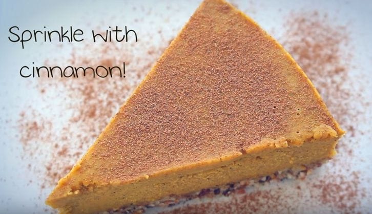 A Pumpkin Pie Cheesecake That Is Gluten Free And Dairy Free