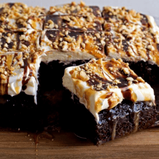 How To Make This Chocolate-Caramel-Peanut Poke Cake