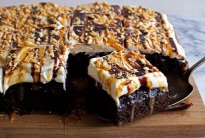 Thumbnail for How To Make This Chocolate-Caramel-Peanut Poke Cake