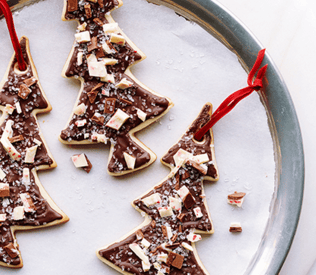 Thumbnail for Peppermint Bark Tree Cookie Recipe