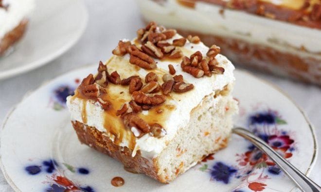 A Fantastic Caramel Carrot Poke Cake Recipe