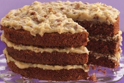 Thumbnail for A Really Delightful German Chocolate Cake With Coconut-Pecan Frosting