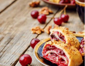 Thumbnail for Sweet Cherry Pancake Roll-Ups To Make