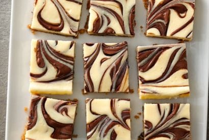 Thumbnail for Yummy Looking Nutella Swirled Cheesecake Bars