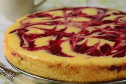 Thumbnail for A Delightful Cranberry Swirl Cheesecake Recipe
