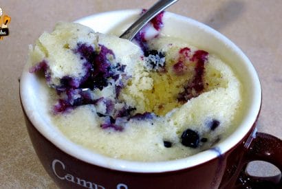 Thumbnail for A Easy To Make Blueberry Muffin Mug Cake .. When You Need A Quick Treat