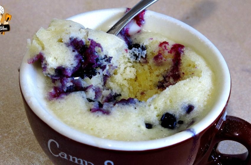A Easy To Make Blueberry Muffin Mug Cake .. When You Need A Quick Treat