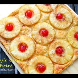 A Really Easy Cherry Pineapple Pastry