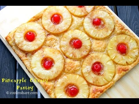 A Really Easy Cherry Pineapple Pastry
