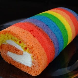A Fantastic Rainbow Roll Cake