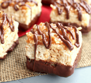 Thumbnail for Samoa Rice Krispie Treats