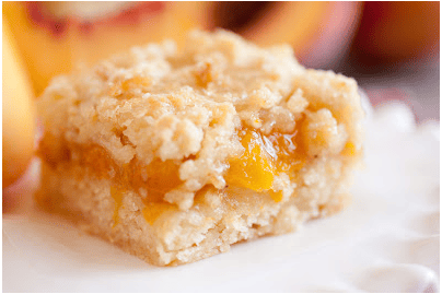 Thumbnail for Fruity Peach Crumble Bars