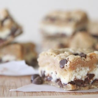 Chocolate Chip Cookie Cheesecake Bars