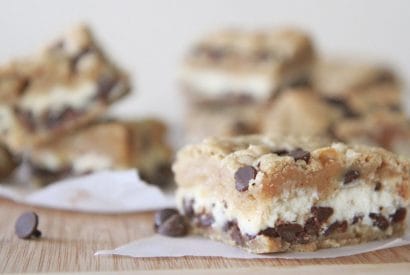 Thumbnail for Chocolate Chip Cookie Cheesecake Bars
