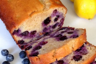 Thumbnail for Lemon And Blueberry Bread… That Is Packed With Sweet Blueberries
