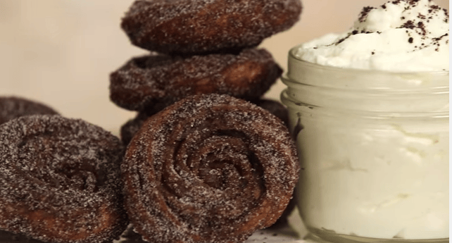 Oreo Churros With A Whipped Cream Dip Great For Sharing