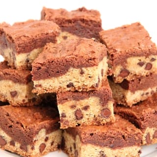 Delicious Cookie Dough Brownies