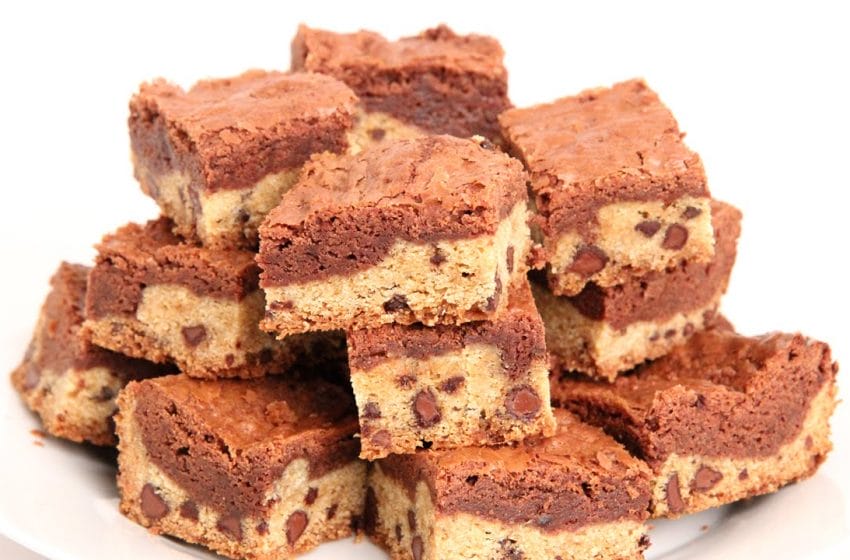 Delicious Cookie Dough Brownies