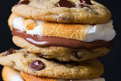 Thumbnail for Chocolate Chip Cookie S’mores… The Campfire Favorite