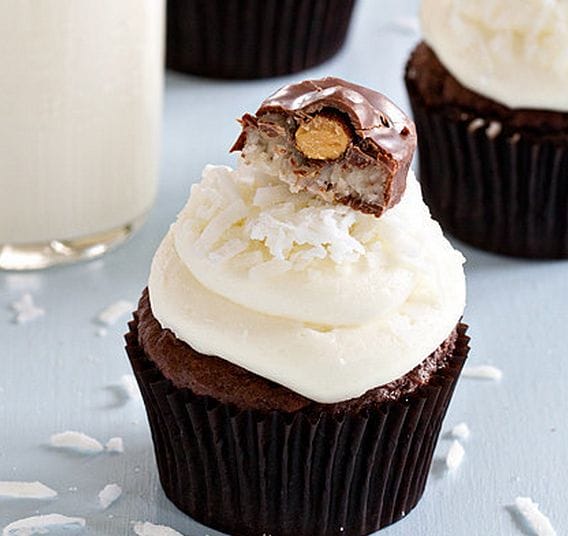 Almond Cupcakes With Coconut Frosting
