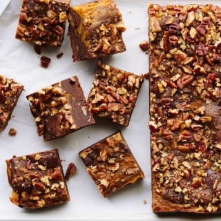 Delicious Pumpkin, Pecan And Chocolate Brownies