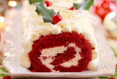 Thumbnail for Festive Season Red Velvet Roulade Cake