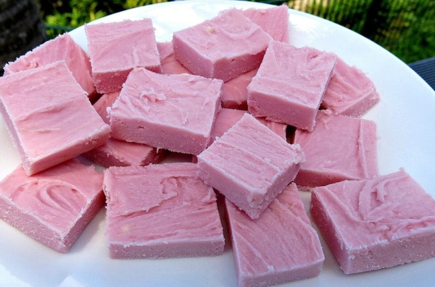 Strawberry Fudge ... Easy To Make As There Is Just 2 Ingredients Needed