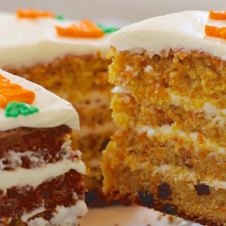 A Delicious Carrot Cake For Afternoon Tea