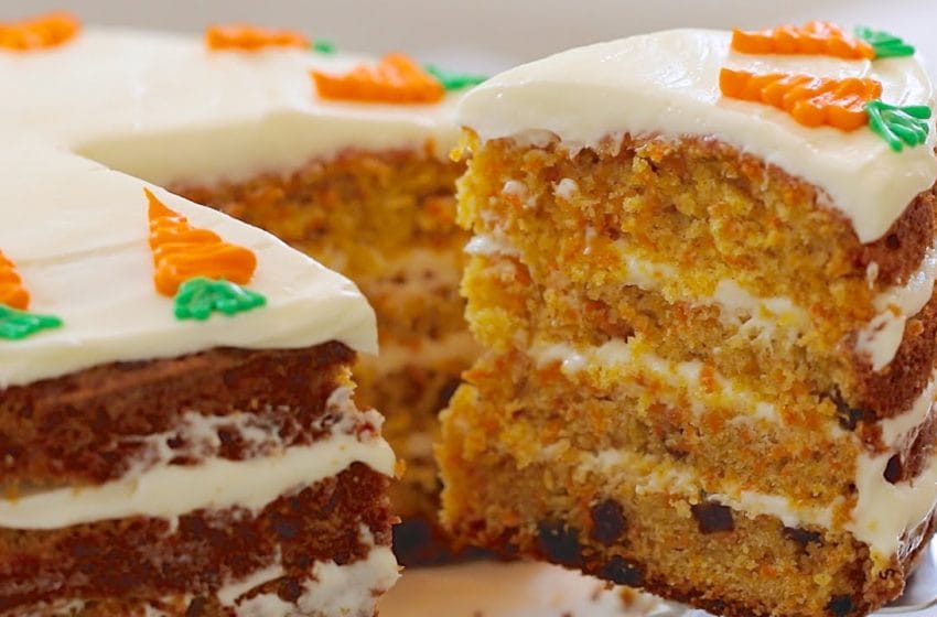 A Delicious Carrot Cake For Afternoon Tea