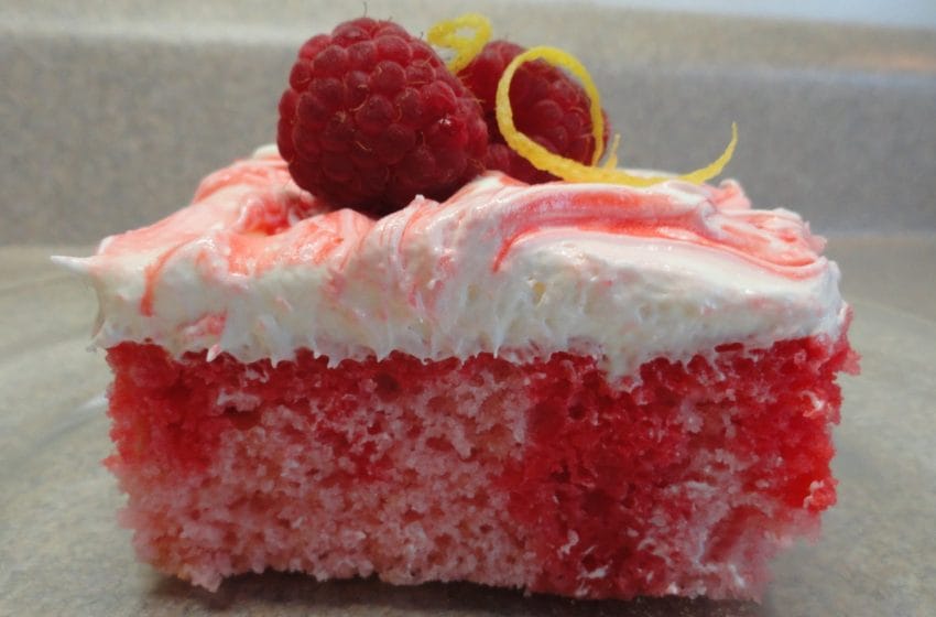 Raspberry Pink-Lemonade Poke Cake Recipe