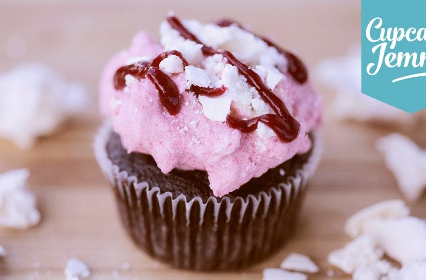 Chocolate, Raspberry & Meringue Cupcakes