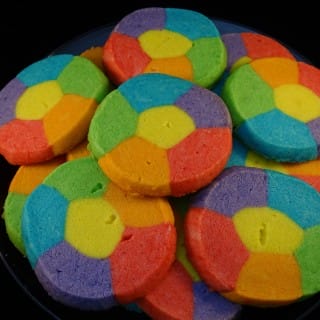 Rainbow Jell-O Sugar Cookies