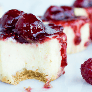 Raspberry Mini Cheesecakes
