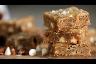 Thumbnail for Salted Butterscotch Blondies With A Wonderful Maple-Butter Sauce