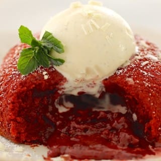 What A Fantastic Dessert For This Lava Red Velvet Cake Recipe