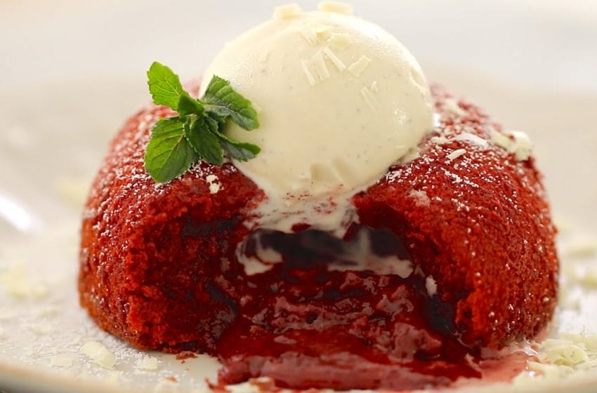 What A Fantastic Dessert For This Lava Red Velvet Cake Recipe