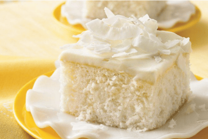 Thumbnail for Yummy Coconut Cake With White Chocolate Frosting