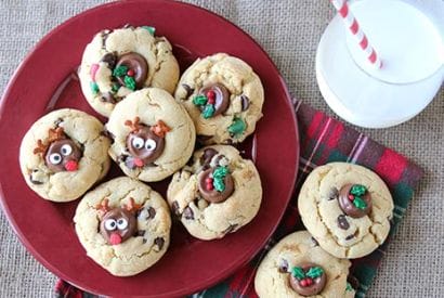 Thumbnail for Double Chocolate Chip Rolo Christmas Cookies