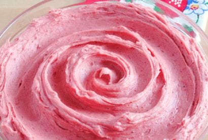 Thumbnail for Strawberry Cream Cheese Buttercream Frosting Recipe