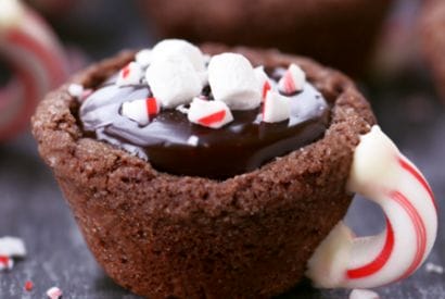 Thumbnail for Love This Peppermint Hot Chocolate Cookie Cups Recipe