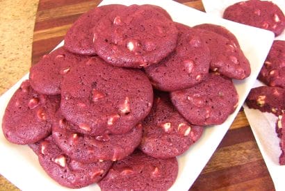 Thumbnail for Amazing  Red Velvet & White Chocolate Chip Cookies