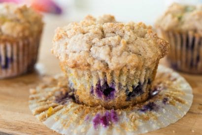 Thumbnail for Delicious Blueberry Muffins With A Crumb Topping