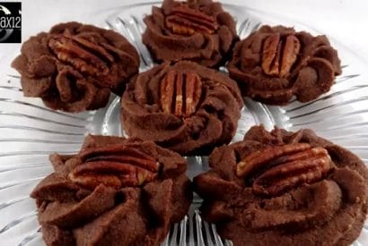 Thumbnail for Double Chocolate Whipped Shortbread Cookies