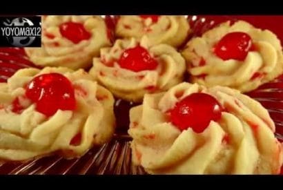 Thumbnail for How To Make These Cherry Whipped Shortbread Cookies