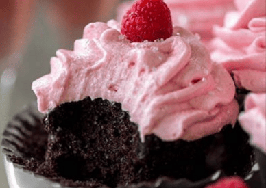 Thumbnail for Dark Chocolate Cupcakes With A Wonderful Raspberry Champagne Frosting