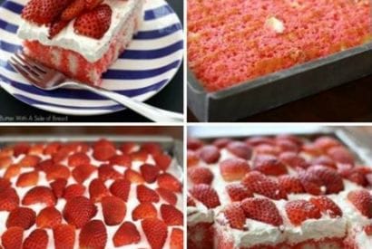 Thumbnail for A Delicious Strawberry & Cream Poke Cake