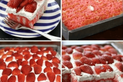 Thumbnail for A Delicious Strawberry & Cream Poke Cake