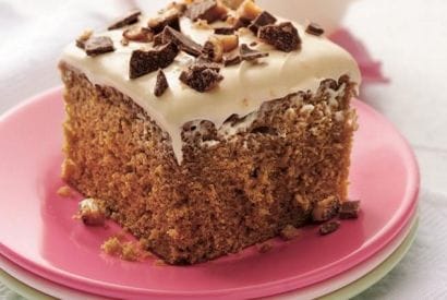 Thumbnail for Delicious Coffee Toffee Cake With Caramel Frosting